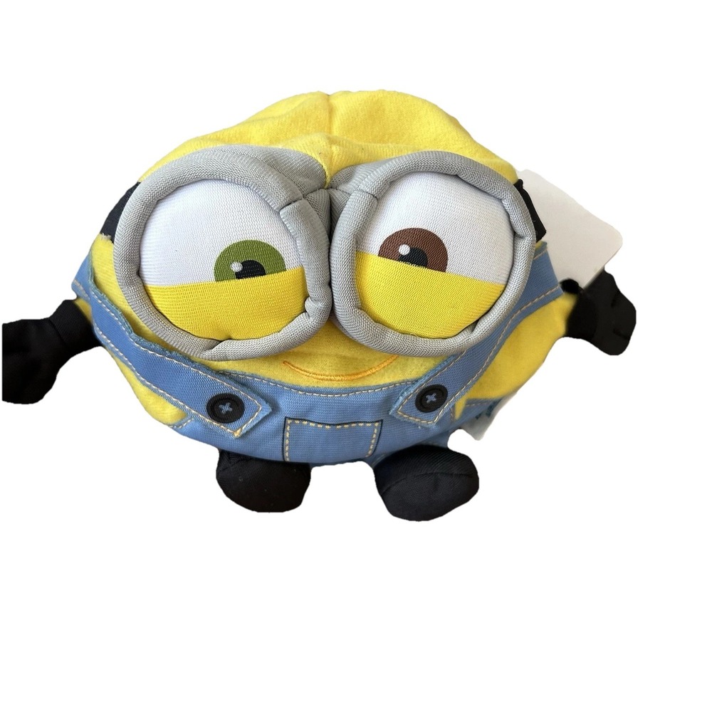 7" Despicable Me Minion 2-Eye‎ Blue/Yellow Fuzzbies Bouncing Plush-RARE  New